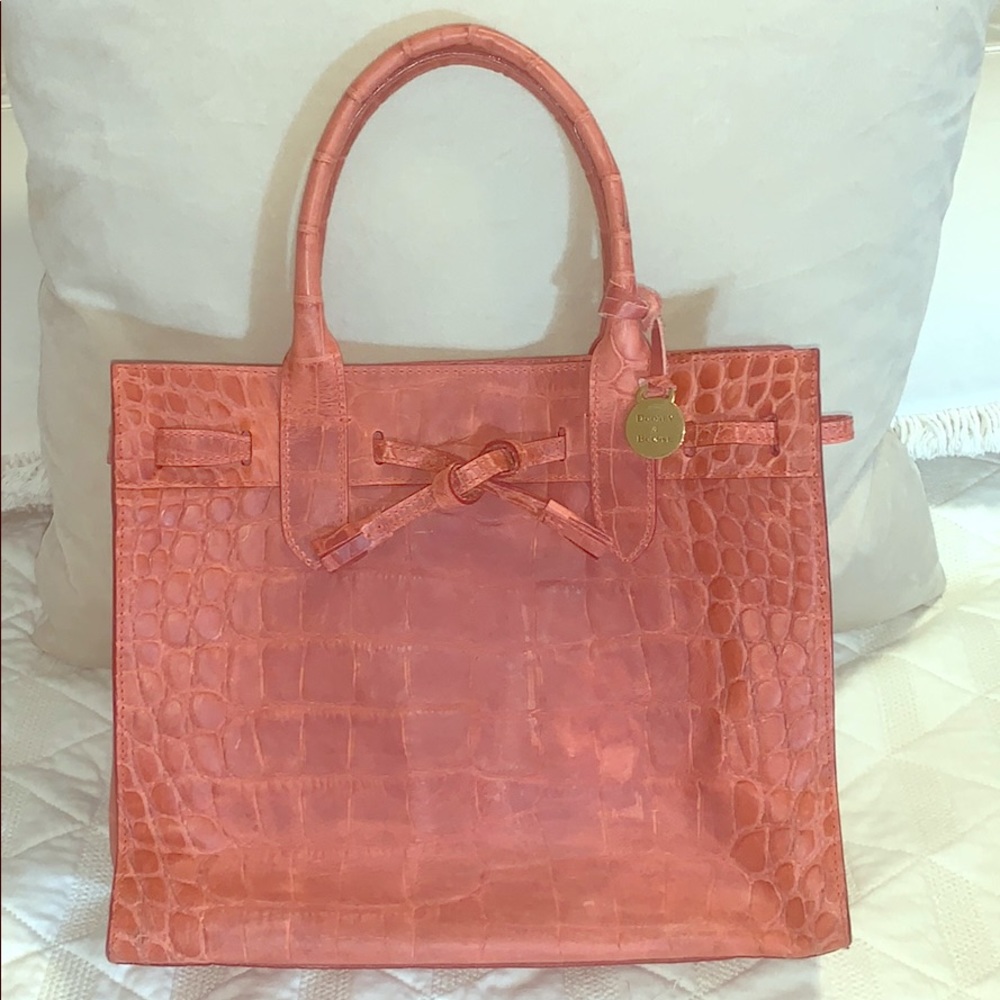 Crocodile Red Leather Purse
